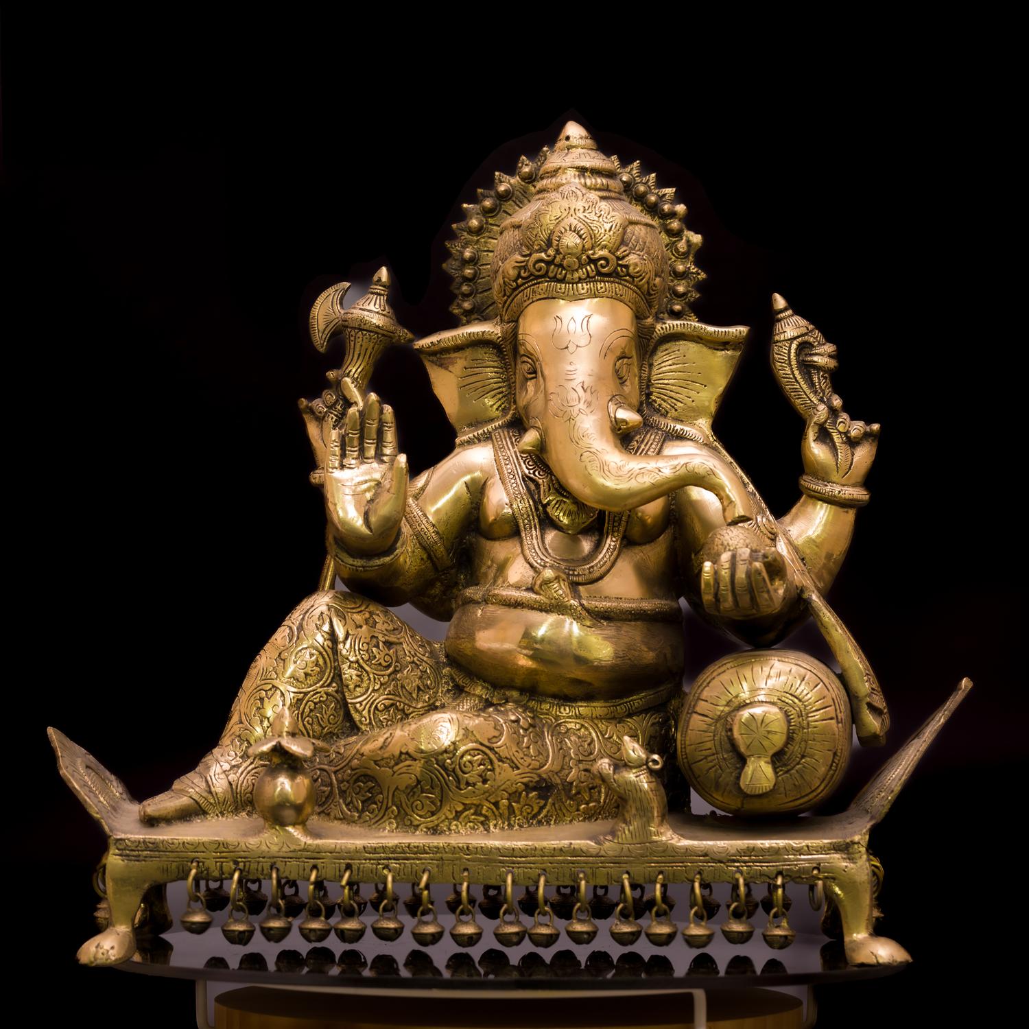 Bronze+brass lord ganesha idol for home