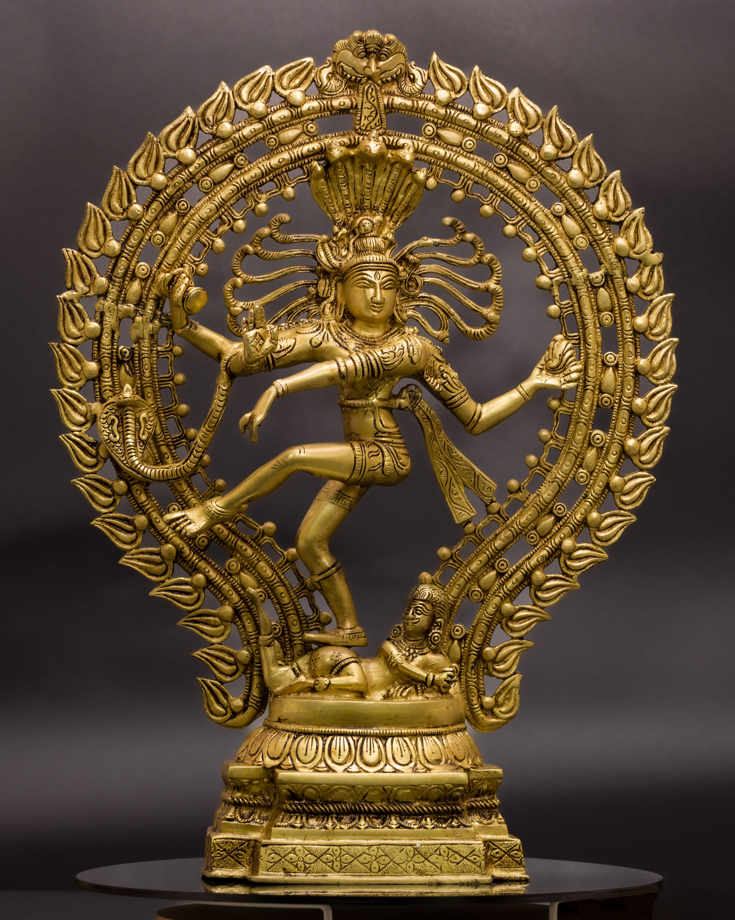 Natraja Lord Shiva classic standing bronze statue
